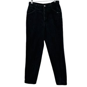 Vintage Womens 19/20 Rockies Black Mom Jeans High Waist Yoke Front XL 35" Inseam